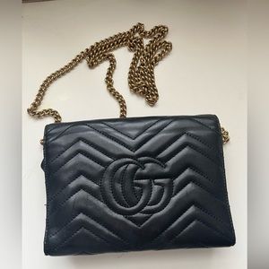Gucci marking chain bag. Authentic , used, normal wear
